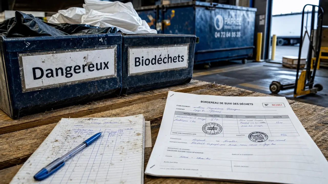 Gestion des déchets en entreprise : tri à la source et registre des déchets dangereux