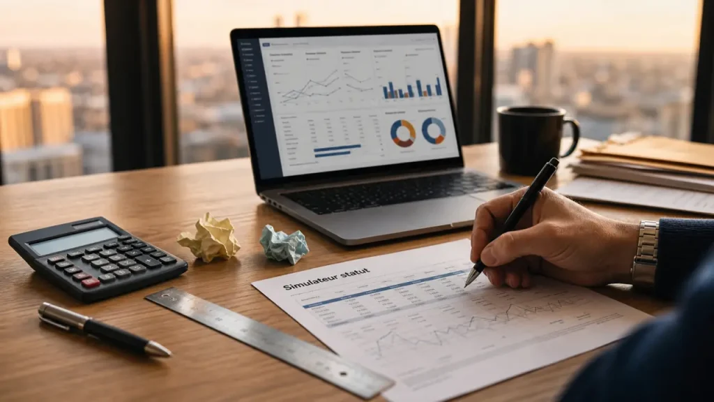 Simulateur de statut juridique : comparer revenus nets, protection sociale et fiscalité