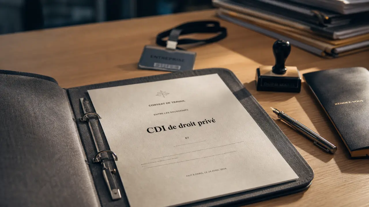 Contrat de travail à durée indéterminée de droit privé (CDI) — droit privé
