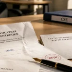 Procédure de licenciement : convocation et entretien, documents officiels en bureau