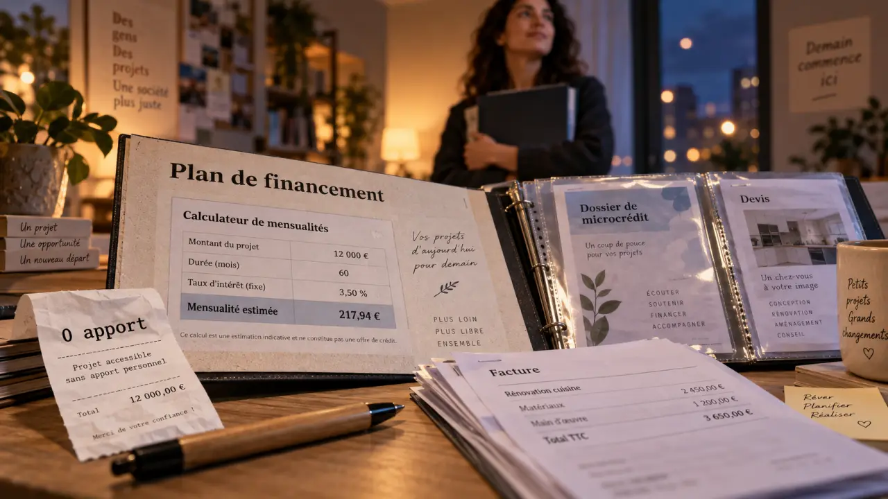 Prêt création entreprise sans apport : plan de financement et 0 apport