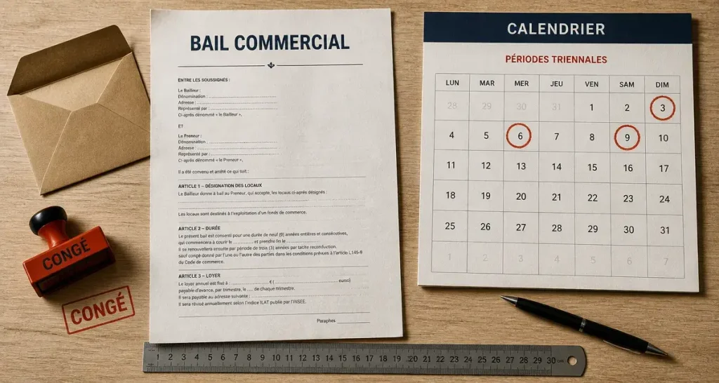 Bail commercial : respecter les 6 mois ou repartir pour 3 ans