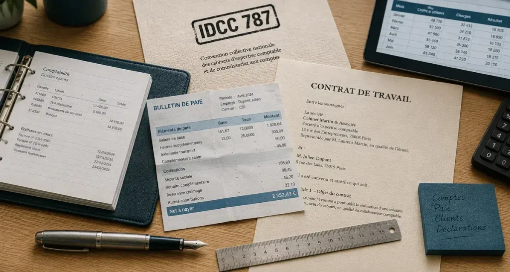 Convention collective des experts-comptables : l’IDCC 787 fixe les minima et les règles à vérifier