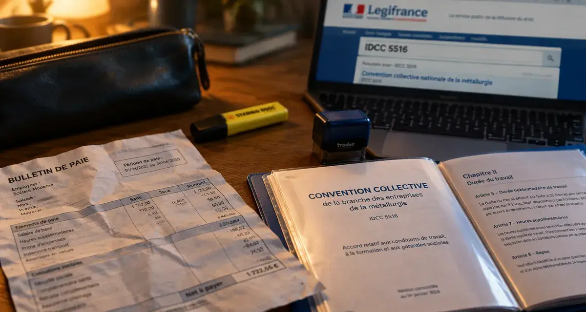 Convention collective la poste IDCC 5516 : fiche de paie et convention