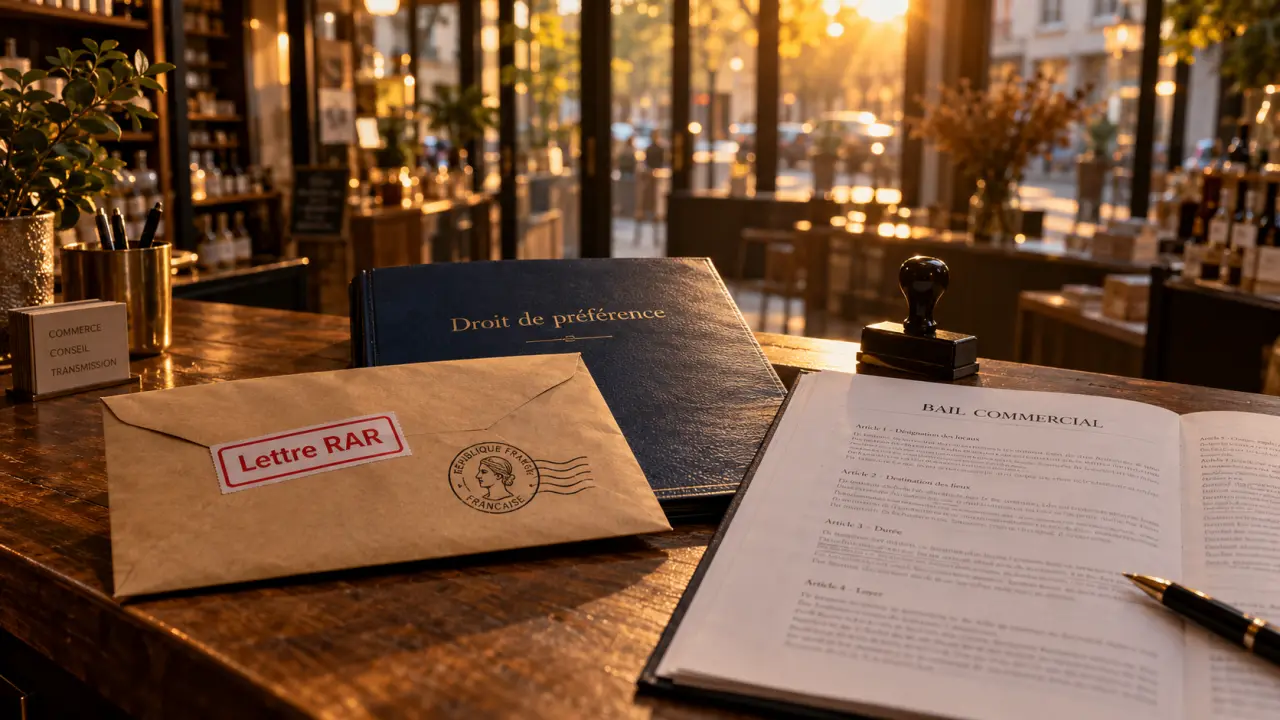 Droit de préférence locataire commercial : lettre RAR et délais d’achat