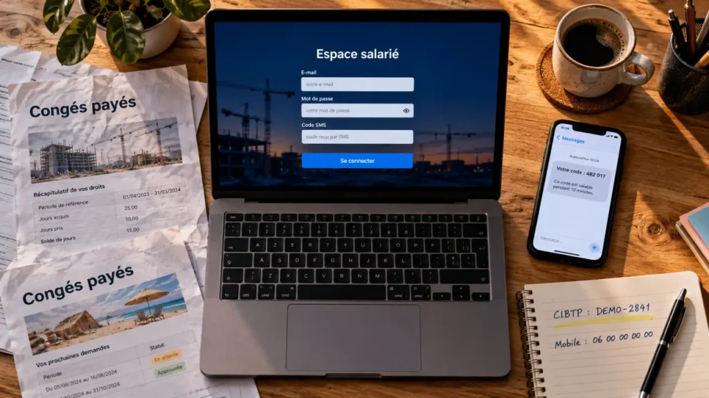 Mon compte caisse congés payés : créer son espace sécurisé et ne plus se retrouver bloqué à la connexion